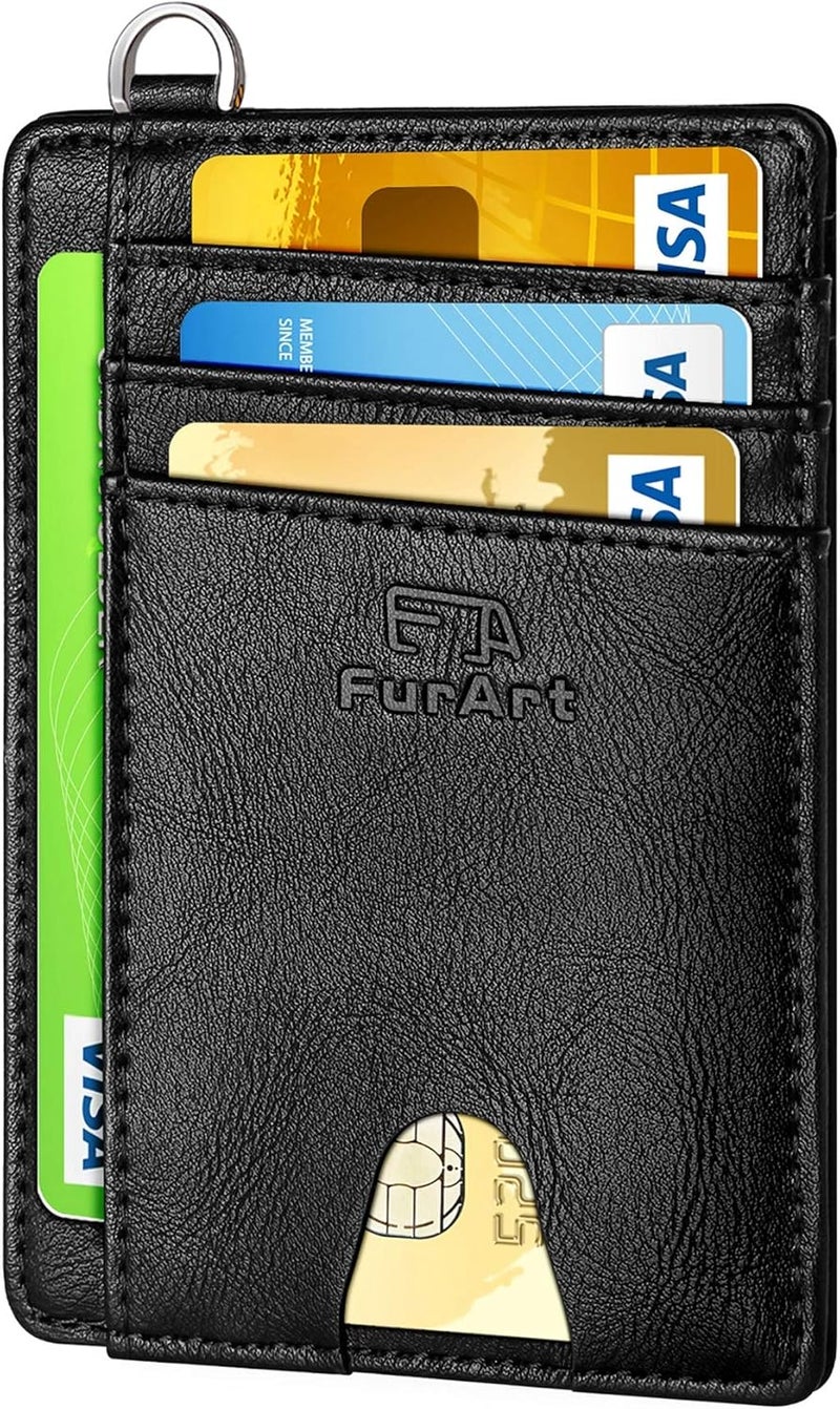FurArt Slim Minimalist Wallet, Front Pocket Wallets, RFID Blocking, Credit Card Holder for Men - Image 1